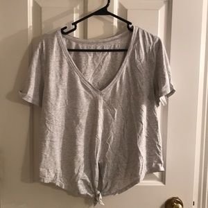 Lulu Lemon White Tie Top